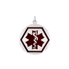 Medical Alert Charm in Sterling Silver (3/8 inch - 1 inch)