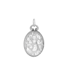 Oval Half Locket in Sterling Silver (30 x 16 mm)