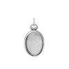 Oval Half Locket in Sterling Silver with Optional Engraving (30 x 16 mm)