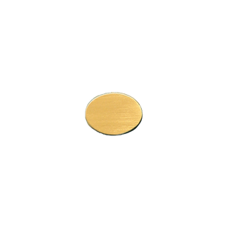 14K Yellow Gold Oval Disc (.025" thickness)