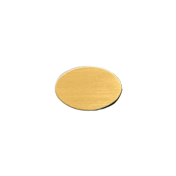 14K Yellow Gold Oval Disc (.025" thickness)