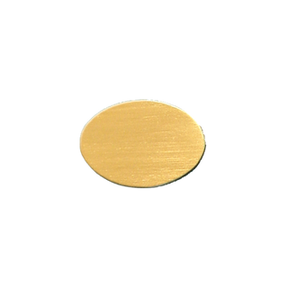 14K Yellow Gold Oval Disc (.025" thickness)
