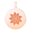 14K Pink Gold Round Disc Charm With Optional Engraving (.025" thickness)