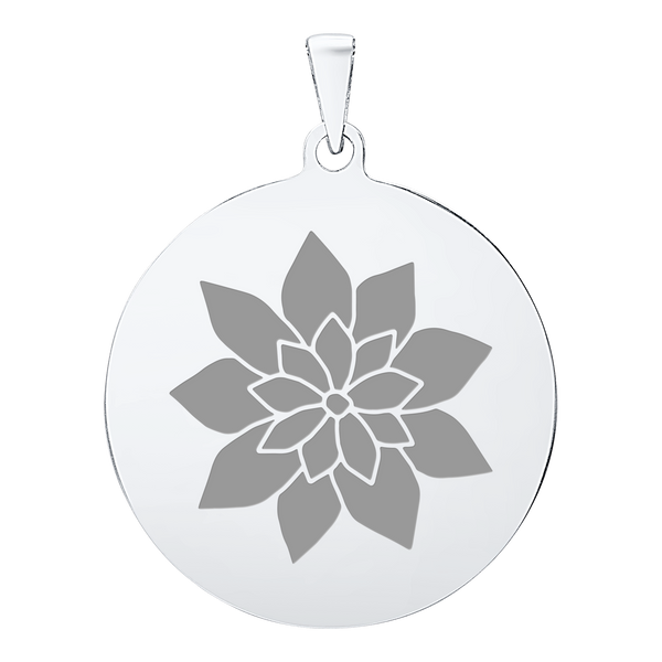 Sterling Silver Round Disc Charm With Optional Engraving (.030" thickness)