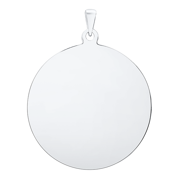 Sterling Silver Round Disc Charm With Optional Engraving (.030" thickness)