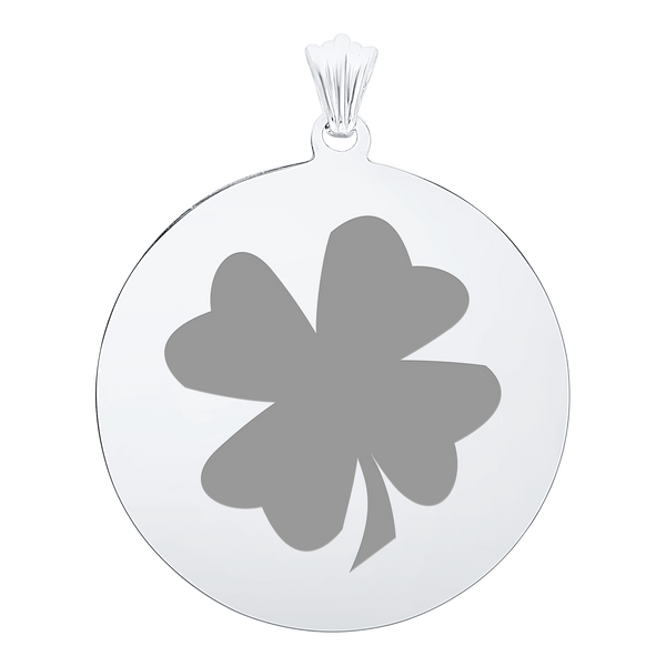 Sterling Silver Round Disc Charm With Optional Engraving (.030" thickness)