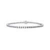 4 Prong Round Tennis Bracelet in 14K Gold (.025 ct / 1.75 mm)