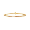 4 Prong Round Tennis Bracelet in 14K Gold (.025 ct / 1.75 mm)