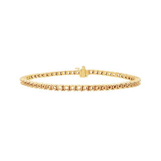 4 Prong Tennis Bracelet in 14K Gold (.025 ct / 1.75 mm)