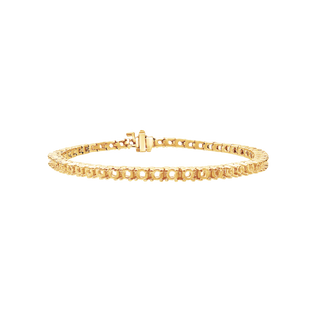 4 Prong Round Tennis Bracelet in 14K Gold (.10 ct / 3.0 mm)