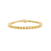 4 Prong Round Tennis Bracelet in 14K Gold (.15 ct / 3.4 mm)
