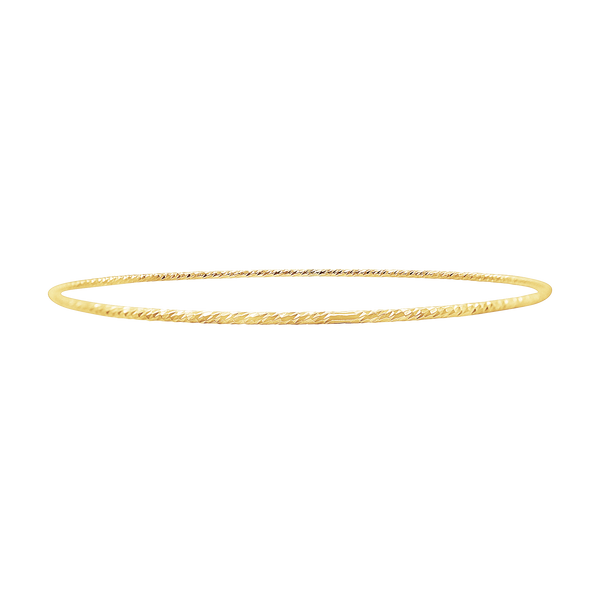 Glitter Wire Bangle Bracelet in Gold Filled