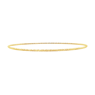 Glitter Wire Bangle Bracelet in Gold Filled