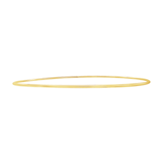 Plain Wire Bangle Bracelet in 14K and 18K Gold