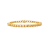 4 Prong Round Tennis Bracelet in 14K Gold (.25 ct / 4.1 mm)