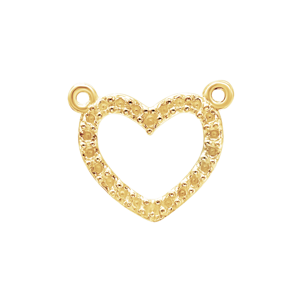 Heart Mounting in 14K Gold (9 x 11 mm)