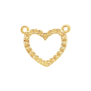 Heart Mounting in 14K Gold (9 x 11 mm)