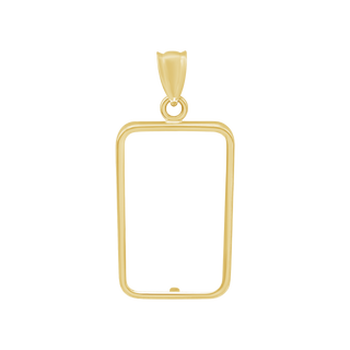 Plain Credit Suisse Coin Frame in 14K Gold