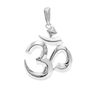 14K Gold Hindu Om Pendant (33 x 24 mm)