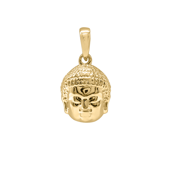 14K Gold Buddha Pendant (19 x 10 mm)