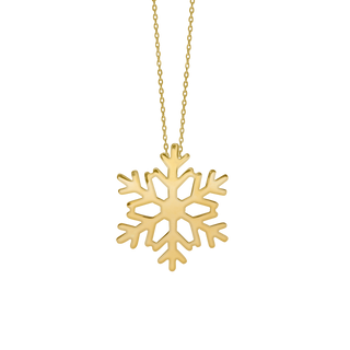 Snowflake Necklace in Sterling Silver(28 x 24 mm)