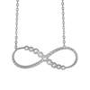 Infinity Necklace in Sterling Silver (27 x 11 mm)