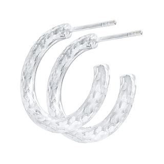 Jane Dua's HEPT Hoop Earrings in Sterling Silver