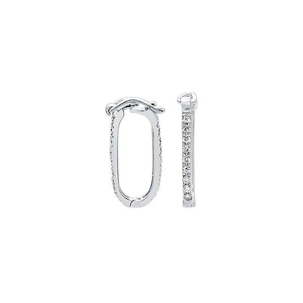 Chain Connectors / Charm Hangers / Carabiners with Figure Eight Clasp with Diamonds (7.4 x 19 mm - 7.5 x 15.7 mm)