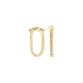 Chain Connectors / Charm Hangers / Carabiners with Figure Eight Clasp with Diamonds (7.4 x 19 mm - 7.5 x 15.7 mm)