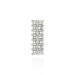 Double Strip Setting for 14 Round Stones (19.00 x 7.00 mm - 21.70 x 7.00 mm)