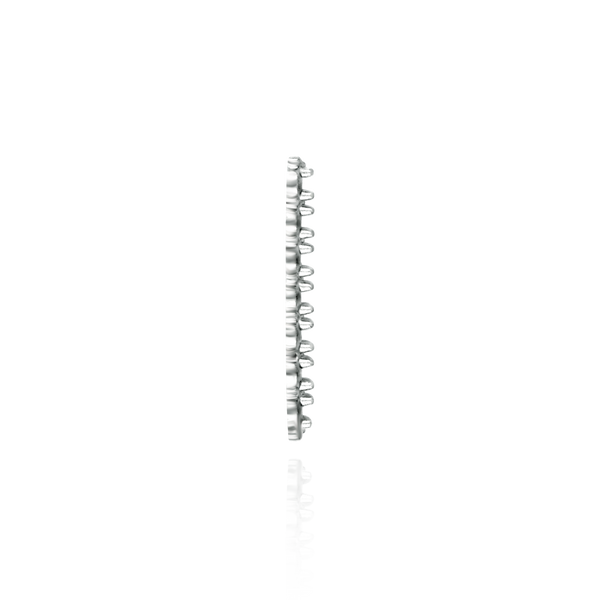 Double Strip Setting for 14 Round Stones (19.00 x 7.00 mm - 21.70 x 7.00 mm)