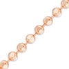 Bulk / Spooled Diamond Cut Round Bead Chain in 14K Pink Gold (1.20 mm - 1.50 mm)