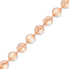 Bulk / Spooled Diamond Cut Round Bead Chain in 14K Pink Gold (1.20 mm - 1.50 mm)