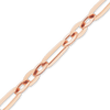 Bulk / Spooled Diamond Cut Cable Figaro Chain in 14K Pink Gold (1.60 mm)