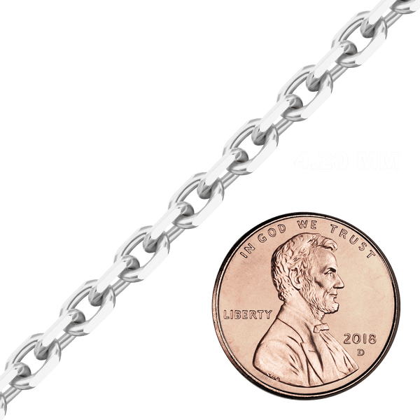 Bulk / Spooled Diamond Cut Cable Chain in Sterling Silver (0.80 mm - 7.50 mm)