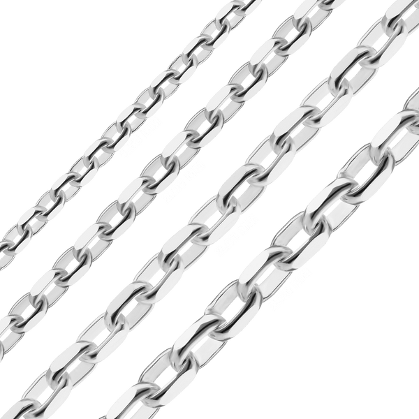 Bulk / Spooled Diamond Cut Rolo Chain in Sterling Silver (1.50 mm - 2.70 mm)