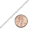 Bulk / Spooled Diamond Cut Round Bead Chain in Sterling Silver (1.00 mm - 5.00 mm)