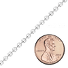 Bulk / Spooled Diamond Cut Round Bead Chain in Sterling Silver (1.00 mm - 5.00 mm)