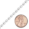 Bulk / Spooled Diamond Cut Round Bead Chain in Sterling Silver (1.00 mm - 5.00 mm)