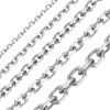 Bulk / Spooled Diamond Cut Round Cable Chain in 14K & 18K White Gold (1.05 mm - 2.20 mm)