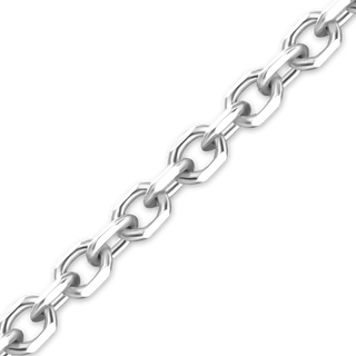 Bulk / Spooled Diamond Cut Round Cable Chain in 14K & 18K White Gold (1.05 mm - 2.20 mm)