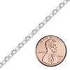 Bulk / Spooled Domed Rolo Chain in Sterling Silver (1.60 mm - 3.00 mm)