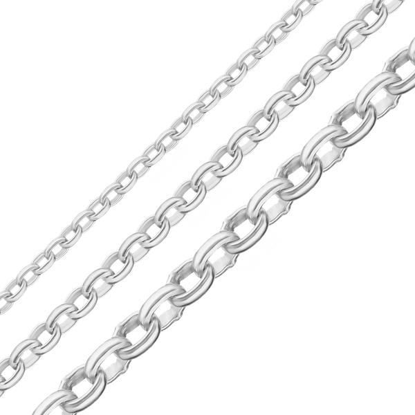 Bulk / Spooled Domed Rolo Chain in Sterling Silver (1.60 mm - 3.00 mm)