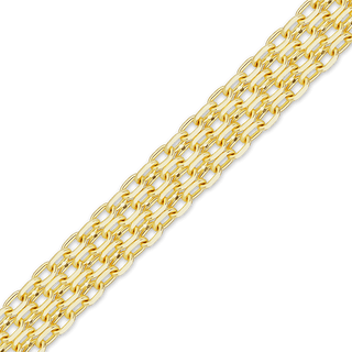 Bulk / Spooled Bizmark Chain in 14K Yellow Gold (2.30 mm - 5.80 mm)
