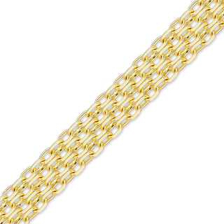 Bulk / Spooled Bizmark Chain in 14K Yellow Gold (2.30 mm - 5.80 mm)