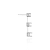 Three Stone Graduated Flexible Wire with Push Post