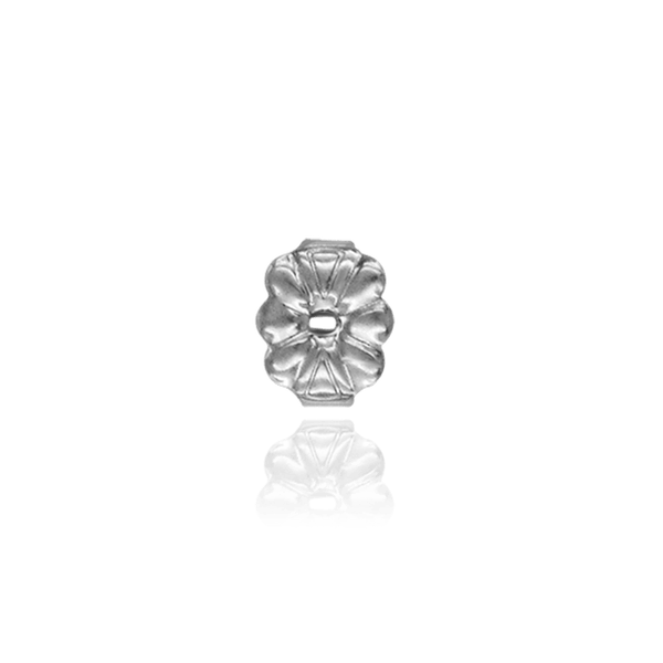 Medium Friction (Push) Ear Back (6 x 3 mm) (Fits Post Size .026" - .030")