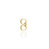 Medium Friction (Push) Ear Back (6 x 3 mm) (Fits Post Size .026" - .030")