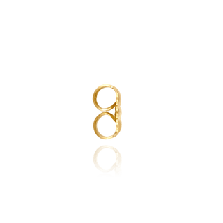 Medium Friction (Push) Ear Back (6 x 3 mm) (Fits Post Size .026" - .030")