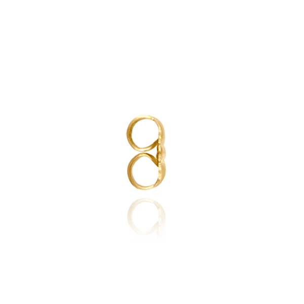 Medium Friction (Push) Ear Back (6 x 3 mm) (Fits Post Size .026" - .030")
